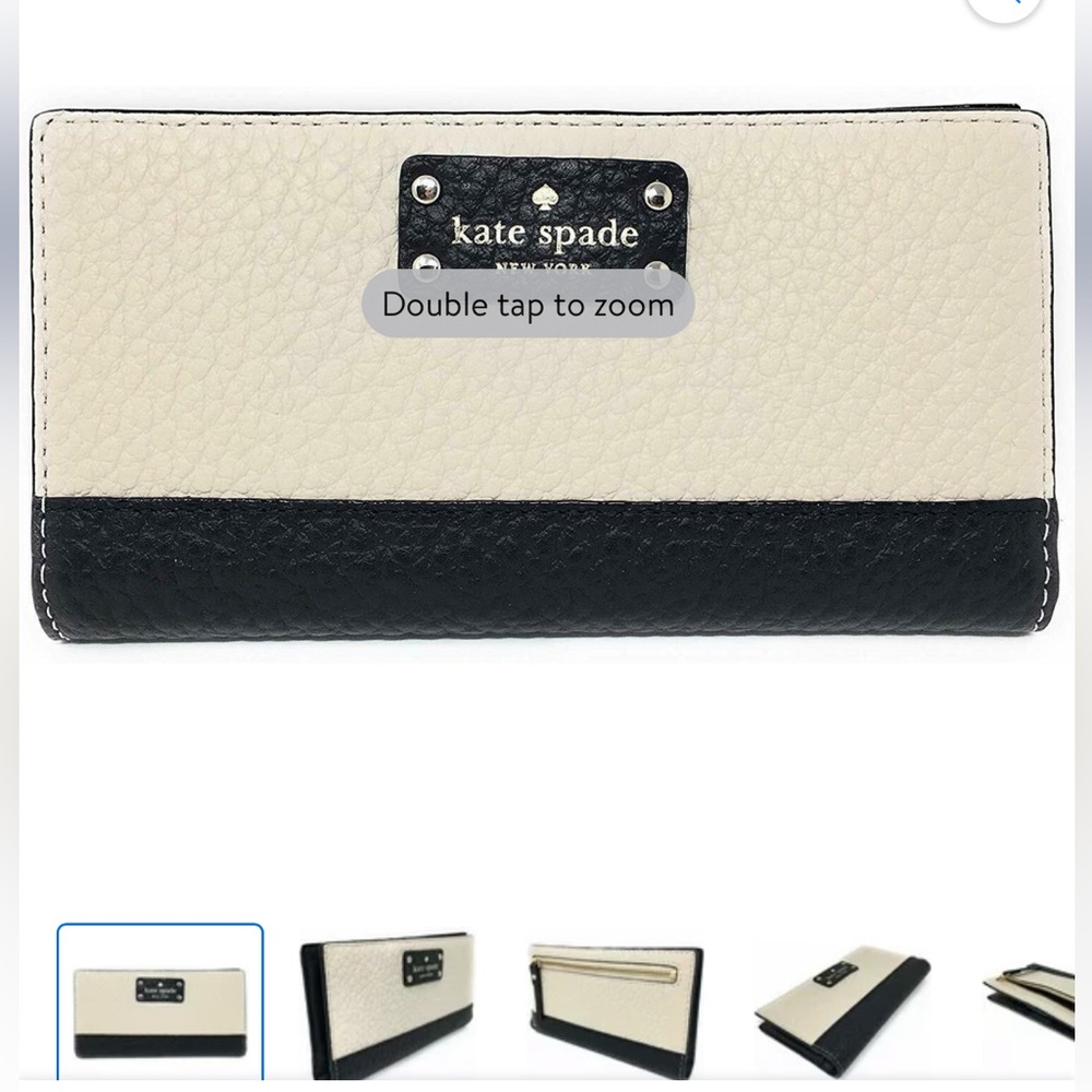 NWT Kate Spade New York Women's Bay Street Stacy Leather Long Wallet - Picture 5 of 8
